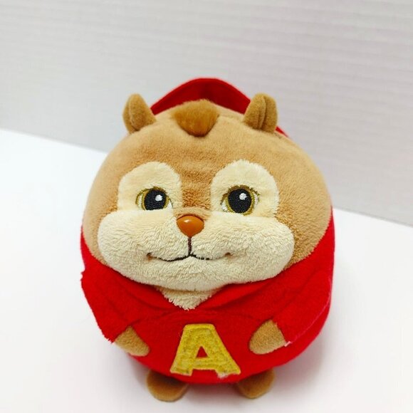 Ty Beanie Baby Ballz Alvin And The Chipmunks Toy The Squeakquel Movie Stuffed 5" - Picture 1 of 7